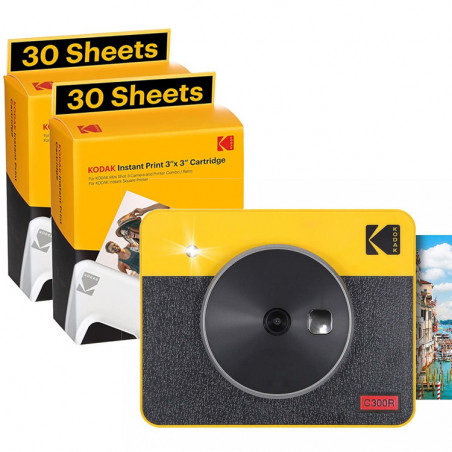 Kodak Mini Shot 3 żółty Retro + wkłady