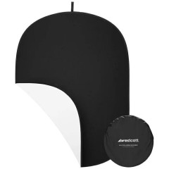 WESTCOTT Składane tło 2-in-1 Black &