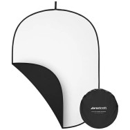 WESTCOTT Składane tło 2-in-1 Black &
