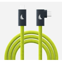 Angelbird USB-C 4.0 Solid Flex Cable Right Angle Lime 32cm