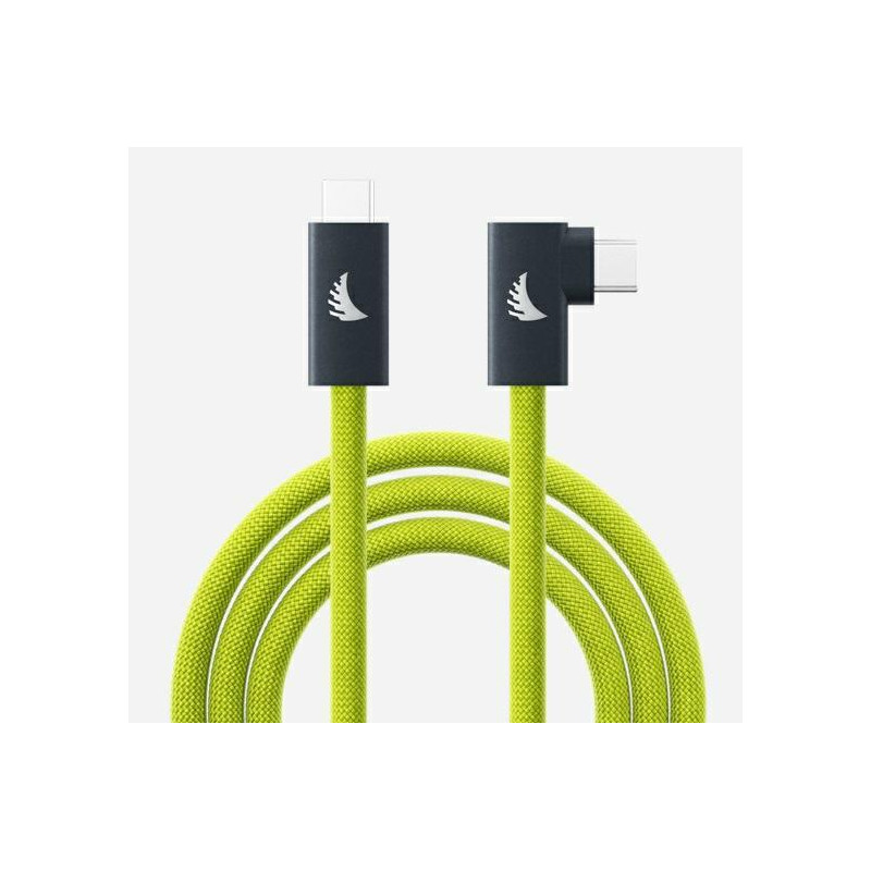 Angelbird USB-C 4.0 Solid Flex Cable Right Angle Lime 32cm