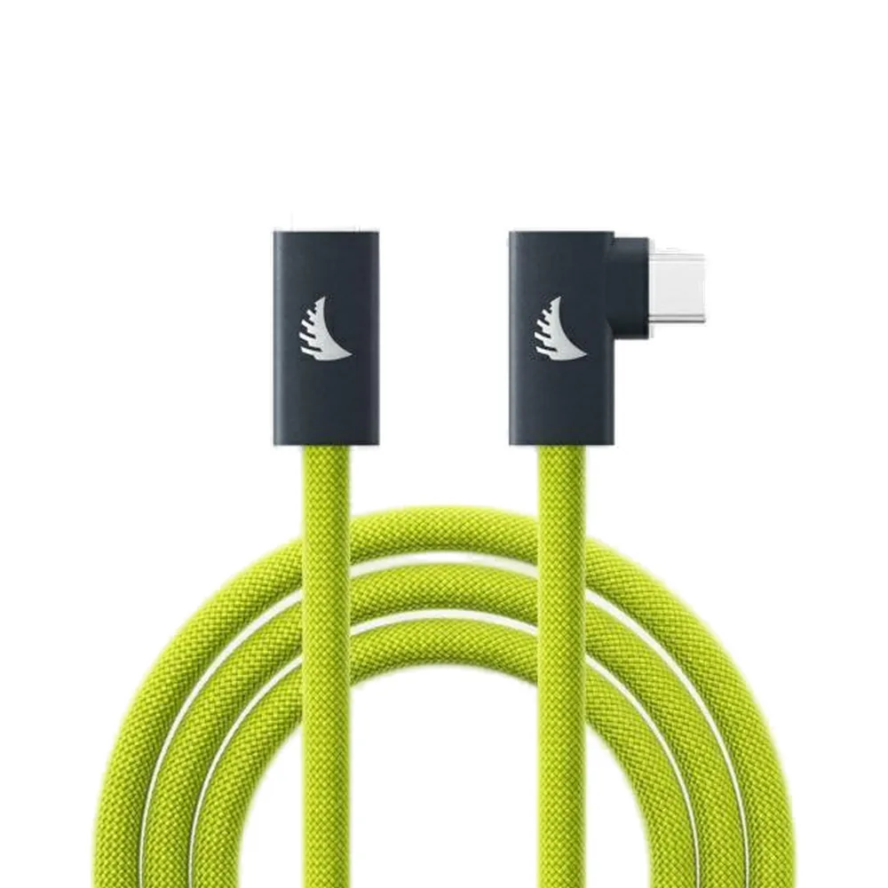 Angelbird USB-C 3.2 Solid Flex Tether Cable Right Angle Lime 4.5m